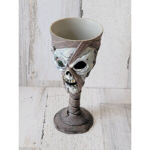 Plastic zombie mummy wine glass cup Halloween eyeball‎ skeleton